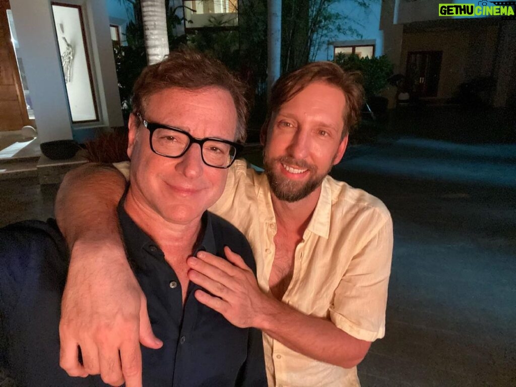 Bob Saget Instagram - That’s a wrap on “Blue Iguana” in Cayman. Thanks to the very generous and tall @joeldavidmoore ! Grand Cayman