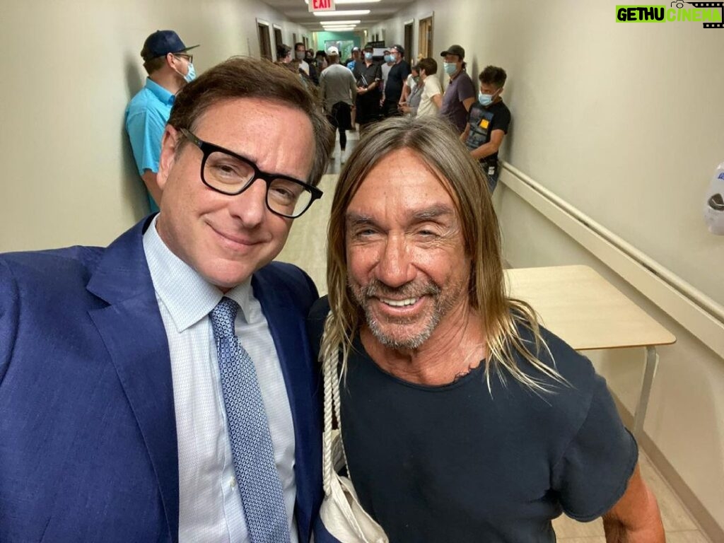 Bob Saget Instagram - So cool that Iggy Pop is in our movie “Blue Iguana.” What an incredibly nice music legend. @iggypopofficial Cayman Islands