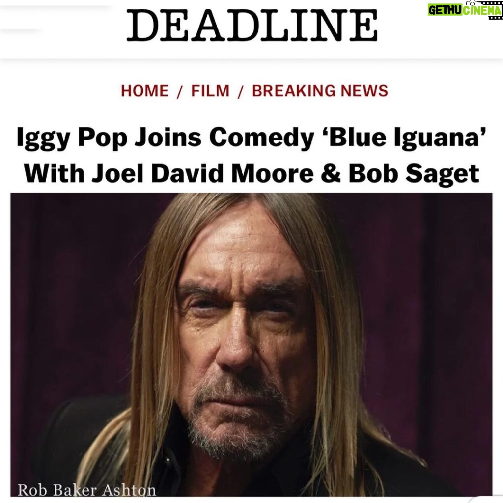 Bob Saget Instagram - So cool to be playing the Chief Executive Office named ‘Lawrence’ in our film with the man playing my boss—The great legend and super cool @iggypopofficial - Starring @joeldavidmoore @carlychaikin @jonesinforjason @marylynnrajskub @chantel_riley as well as @varunsaranga & @therealravina - Directed by @jeremylalonde Written by @matthew.dressel Produced by @nicholastabarrok - Almost wrapped and back to reality from the Caymans. Been a gift. Hope you all enjoy it when it comes out.