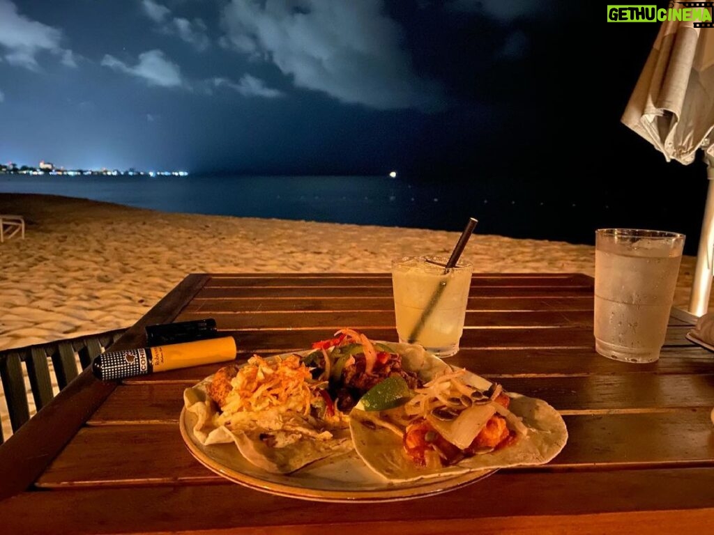 Bob Saget Instagram - Almost the last dinner of the shoot in the Cayman, then it’s back to reality. Enjoyed the dream of no Covid here— thanks to quarantine, the wonderful people here, a great cast and crew, and writer, producer and director that made this a dream experience. Couple days away from maskin’ up, goin’ home, and finally getting back to touring with my standup. ✌🏼 Cayman Islands