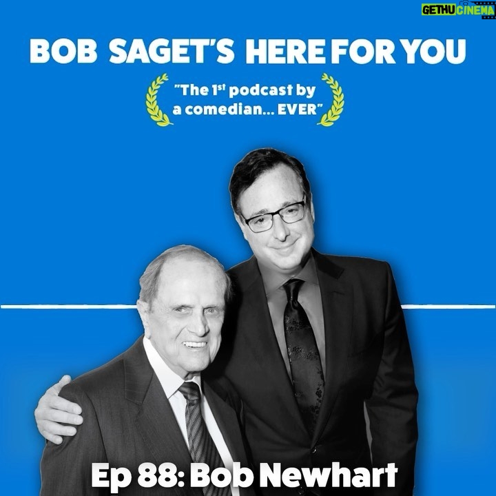 Bob Saget Instagram - A very special NEW EPISODE with the one and only BOB NEWHART - Titled: “Bob Newhart Looks back at His Career: Standup, The Bob Newhart Show, Catch 22, and When He Knew Elf Would Be a Hit.” SUBSCRIBE & LISTEN at: apple.co/bobsaget @ApplePodcasts @iTunes @applemusic @applemusic @studio71us @studio71uk @studio71fr @studio71it #comedypodcast
