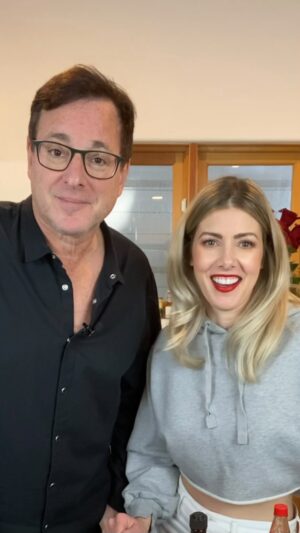 Bob Saget Instagram - Valentine’s Day cooking with @eattravelrock -Oh yeah, she’s my wife. 💘 Go to her page for the actual recipe. #crabcakes