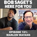 Bob Saget Instagram - Another funny clip from TODAY’S NEW Podcast Episode with the hilarious @marlonwayans !! Avail on all platforms but hit this link to go right to ‘em—> https://bit.ly/BobSagetsHereForYou @allthingscomedy