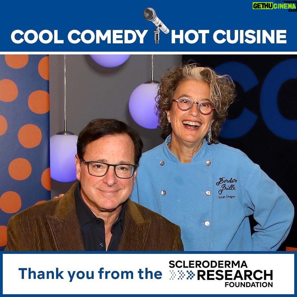 Bob Saget Instagram - From me and @srfcure ・・・ This past Sunday evening, 𝗖𝗼𝗼𝗹 𝗖𝗼𝗺𝗲𝗱𝘆 • 𝗛𝗼𝘁 𝗖𝘂𝗶𝘀𝗶𝗻𝗲 helped raise awareness and advance scleroderma research—because of YOUR support. On behalf of everyone at the Scleroderma Research Foundation and hosts @BobSaget and @SusanFeniger, thank you for such an incredible event! Together, we reached a global audience and raised over $700,000 (and counting)—all directed towards vital scleroderma research. Whether you watched, shared on social media, made a donation, became a sponsor, participated in the auction, or connected with a participating restaurant, you made the evening a success. We are continuously inspired by the generous response from you, our scleroderma community. Thank you! Watch the event now, only through November 1, at youtube.com/srfcure or at the link in our bio. And you can continue to give at: SRFcure.org And thank you @studio71us for your generous use of your studio… And thanks again so much for your kind, funny and poignant and beautiful appearances for our show…. @anthonyanderson @wilfredburr @countingcrows @actualbenfolds @nikkiglaser @whoopigoldberg @joshgroban @morereginahall @kenjeong @jimmykimmel @heidiklum #LoniLove @howiemandel @marcmaron @joelmchale @comediennemspat @therealjeffreyross @johnrzeznikggd @jaketapper @susanfeniger You’ve helped us raise more than $700,000 so far for #SclerodermaResearch and you can still have donations doubled if you go to our link NOW! So appreciative —As are the patients of this disease we need to find the cure for. Thank you.