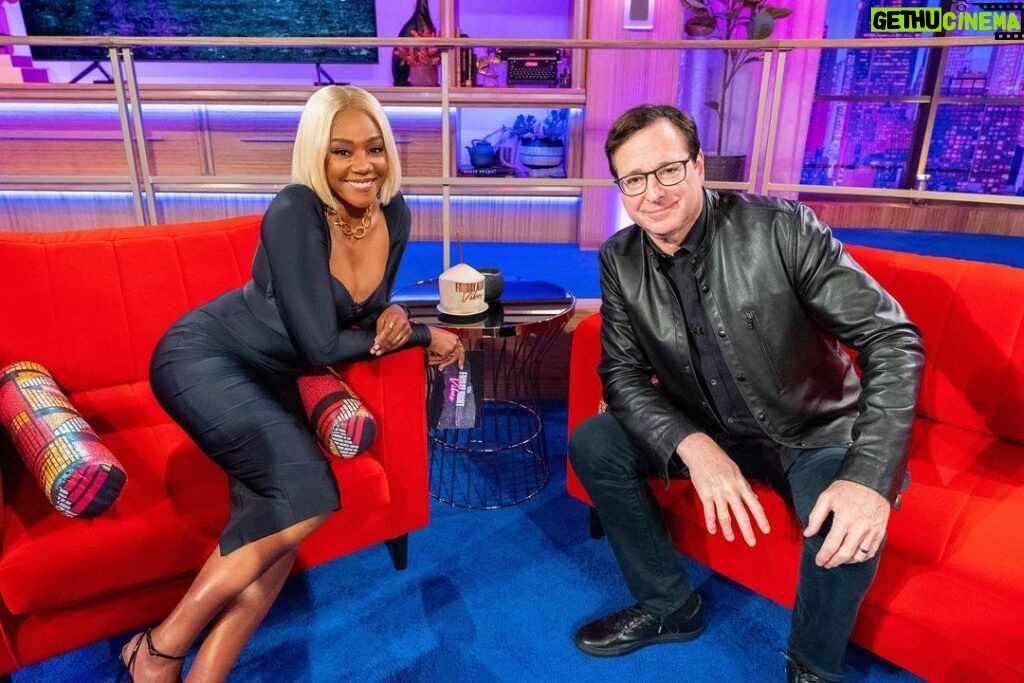 Bob Saget Instagram - Enjoyed doing #FridayNightVibes @vibesontbs @tbsnetwork - Fun to guest with the Star of the show—The beautiful @tiffanyhaddish !