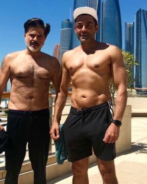 Bobby Deol Instagram - Animal Ka Baap and Animal Ka Enemy Posing.