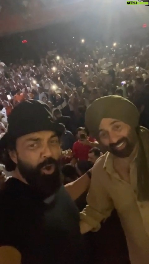 Bobby Deol - 1.4 Million Likes - #AboutLastNight at Gaiety Galaxy
Thank you for all the love … I am so happy for you Bhaiya!!
@iamsunnydeol #Gadar2 in cinemas now!!