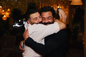Bobby Deol Instagram - Love you Bhaiya ❤️

All the best for #Gadar2 

In cinema near you on August 11, 2023 … Book your tickets now!!