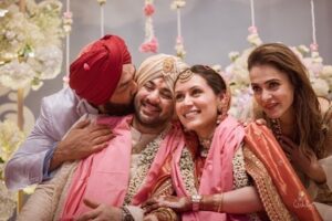 Bobby Deol Instagram - Blessed to have a daughter in our family now … god bless you both @drishaacharya and @imkarandeol