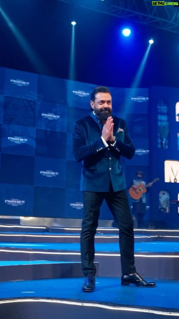 Bobby Deol Instagram - On the ramp for @nashishsoni Creativity thrives on Reimagination. The launch of Longitude 77 was a spectacular showcase of India Reimagined through the lens of exquisite craftsmanship, Indian Heritage and Contemporary Luxury. #Longitude77 #L77 #IndianSingleMaltWhisky #IndiaReimagined #EnchantingSpiritofIndia #ContemporaryIndianLuxury