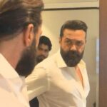 Bobby Deol Instagram - Reel talks, real moments! Catch my time with @aajtak Wearing @raghavendra.rathore, always the best!