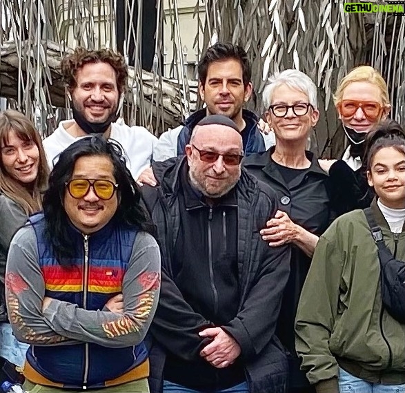 Bobby Lee - 48.8K Likes - I’m too nervous to ask Cate Blanchett for a photo so I cropped a large group photo to highlight our proximity. @realeliroth @edgarramirez25 @curtisleejamie Also thank you to Jamie for inviting me to the most beautiful synagogue I’ve ever seen!