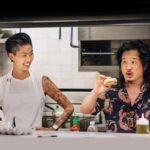 Bobby Lee Instagram - Papa hasn’t posted in a while but check me out on #FastFoodies tonight at 10:30/9:30c on @truTV” @kristenlkish @chefjeremyford @chefjustinsutherland We reimagine my favorite breakfast food the sausage McMuffin with egg!!!