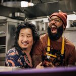 Bobby Lee Instagram - Papa hasn’t posted in a while but check me out on #FastFoodies tonight at 10:30/9:30c on @truTV” @kristenlkish @chefjeremyford @chefjustinsutherland We reimagine my favorite breakfast food the sausage McMuffin with egg!!!