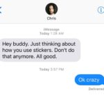Bobby Lee Instagram – One text from a friend can put you in an awful mood… @chrisdelia