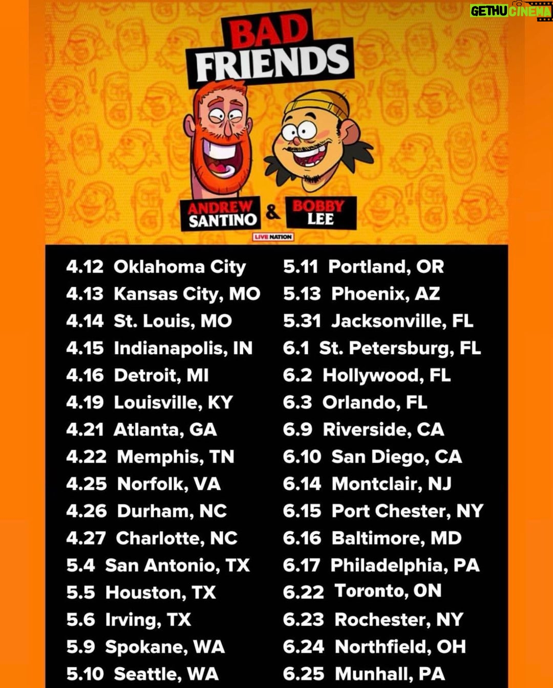 Bobby Lee Instagram - Andrew and I are coming! @badfriendspod @cheetosantino