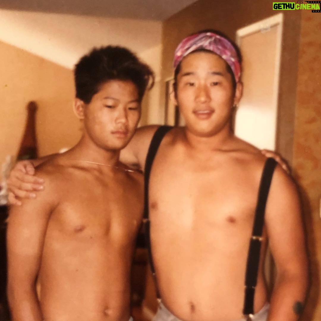 Bobby Lee Instagram - I have always loved my brother Steve @quangou even though he tried to stab me with steak knives a couple of years ago. #tbt