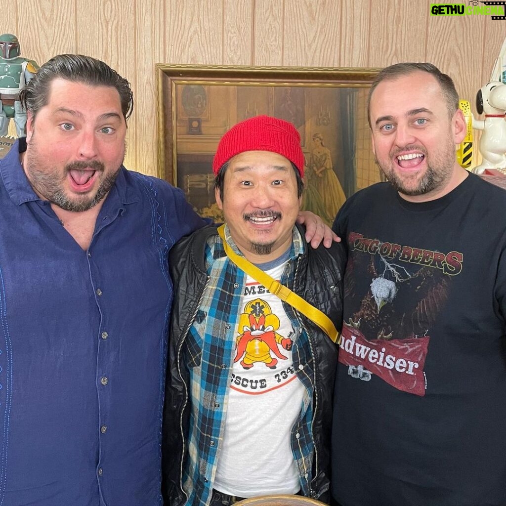 Bobby Lee Instagram - 3 incels walk into a bar. Had a blast with these guys! Are You Garbage this Monday! @areyougarbage @hfoleycomedy @kevinryancomedy