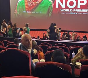 Bobby Lee Instagram - I’m at the @nopemovie premiere. I’m throwing popcorn at @wilfredburr head and he’s had enough. @jordanpeele