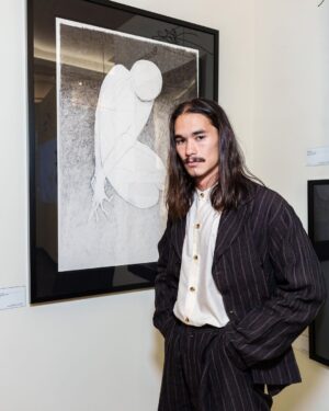 Booboo Stewart Instagram - Last few days to see my exhibition “Things I don’t know how to talk about” at the @parkwestvegas gallery🦅 also see you in 4 hours @tommymartinez 
.
📷 @stardustfallout