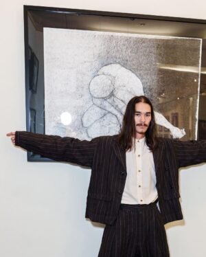 Booboo Stewart Instagram - Last few days to see my exhibition “Things I don’t know how to talk about” at the @parkwestvegas gallery🦅 also see you in 4 hours @tommymartinez 
.
📷 @stardustfallout
