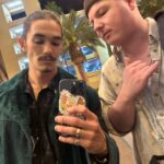 Booboo Stewart Instagram - Thee fellers + daily reminder to listen to “something in the water” @thatbandhoney