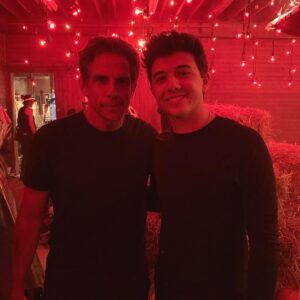 Bradley Steven Perry Instagram - We’re sweating like greased monkeys in this barn!!! 
Hubie Halloween is out right now!! 
#hubiehalloween @netflixisajoke