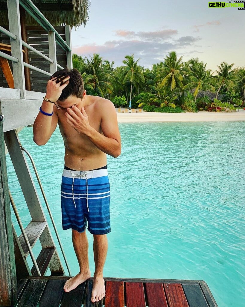 Bradley Steven Perry Instagram - I’ll take Saltwater In My Contacts for 500, Alex. Four Seasons Resort Bora Bora