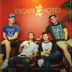 Bradley Steven Perry Instagram - SAFTB And escape rooms. Escape Hotel