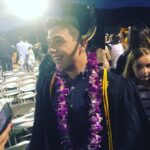Bradley Steven Perry Instagram - I may be smiling here, but my current face is the girl on the right knowing summer classes already started. Fully a college student now🙌🏻🙌🏻 Congrats to the class of 2017🎓 Oak Park, California