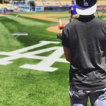 Bradley Steven Perry Instagram - Put me in coach!!! Fishy killing it on the anthem!! Dodger Stadium