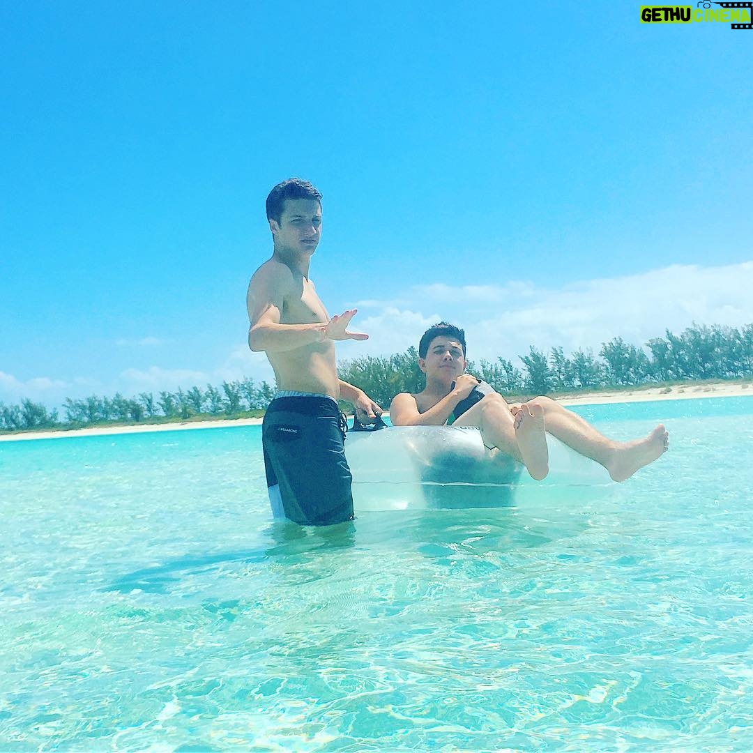 Bradley Steven Perry Instagram - Jakes not about that photo life Disney's Private Island Castaway Cay, Bahamas