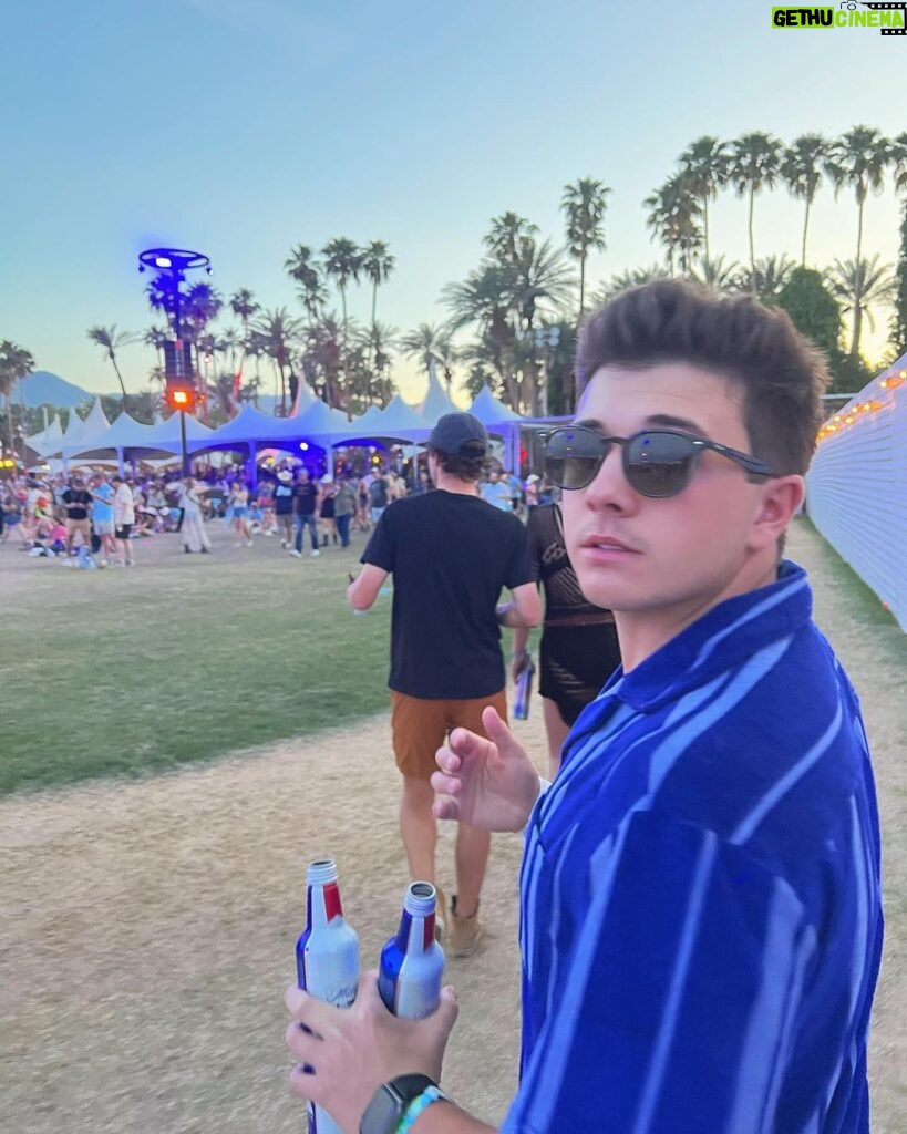 Bradley Steven Perry Instagram - one for me, one for you @tickpick Stagecoach Festival