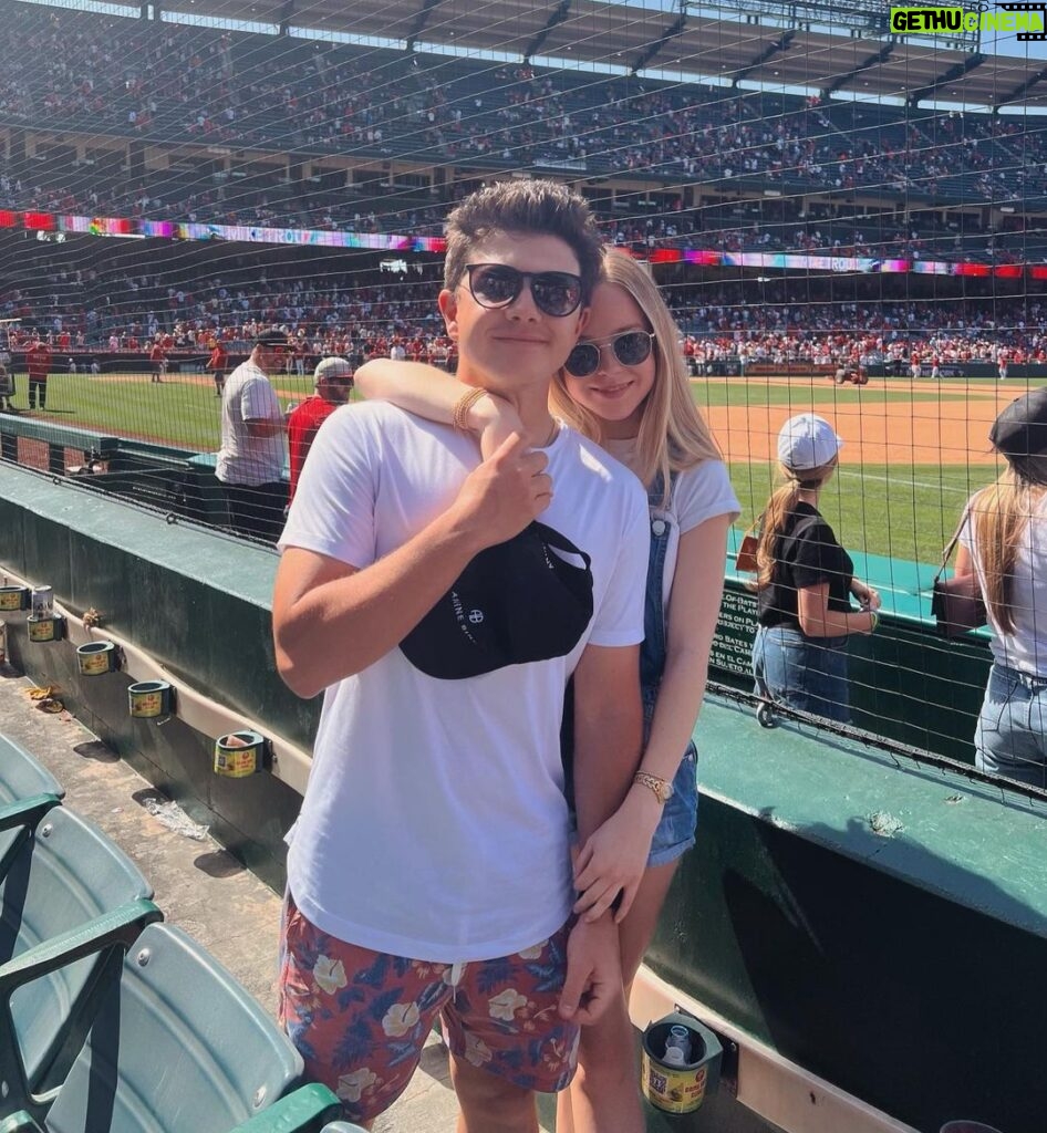 Bradley Steven Perry Instagram - Incredible seats, incredibly hot, and now incredibly sunburnt @tickpick sponsor me for life I love you guys Angel Stadium