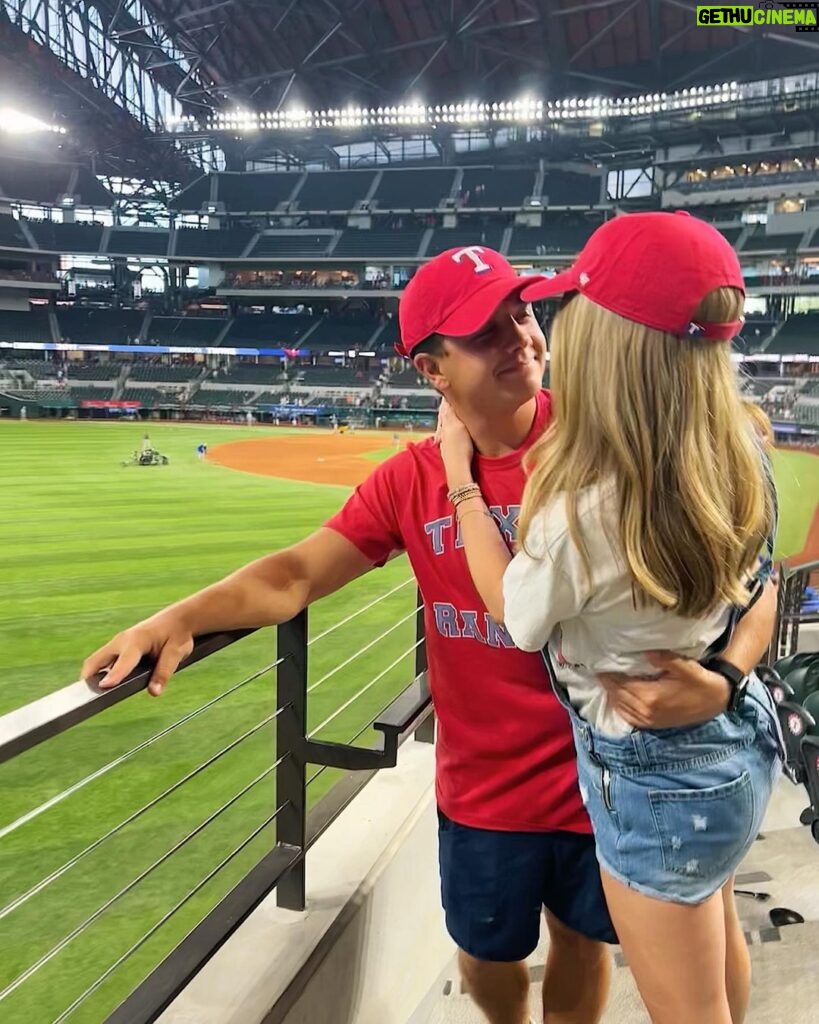 Bradley Steven Perry Instagram - Didn’t ask when half time was, which is a massive step in the right direction for her Globe Life Field