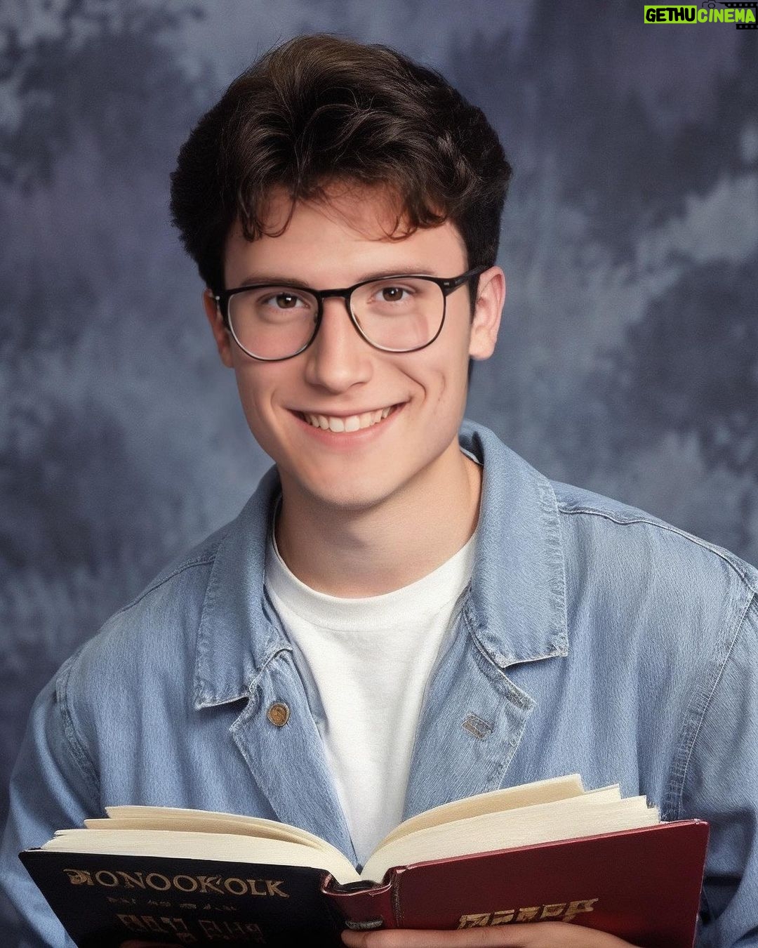Brandon Calvillo Instagram - I paid a robot to make me look I was in the 90’s but ended up looking like the average fan of The 1975.