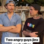 Brandon Calvillo Instagram - Two angry guys jinx each other