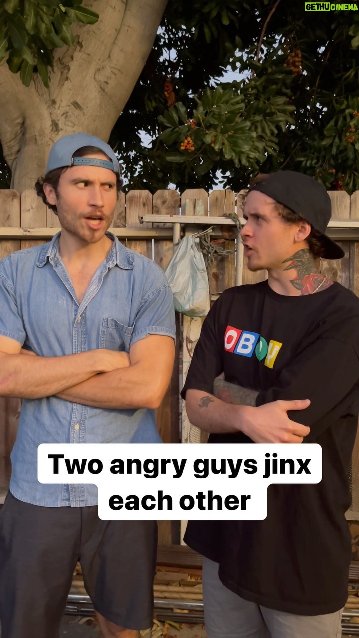 Brandon Calvillo Instagram - Two angry guys jinx each other