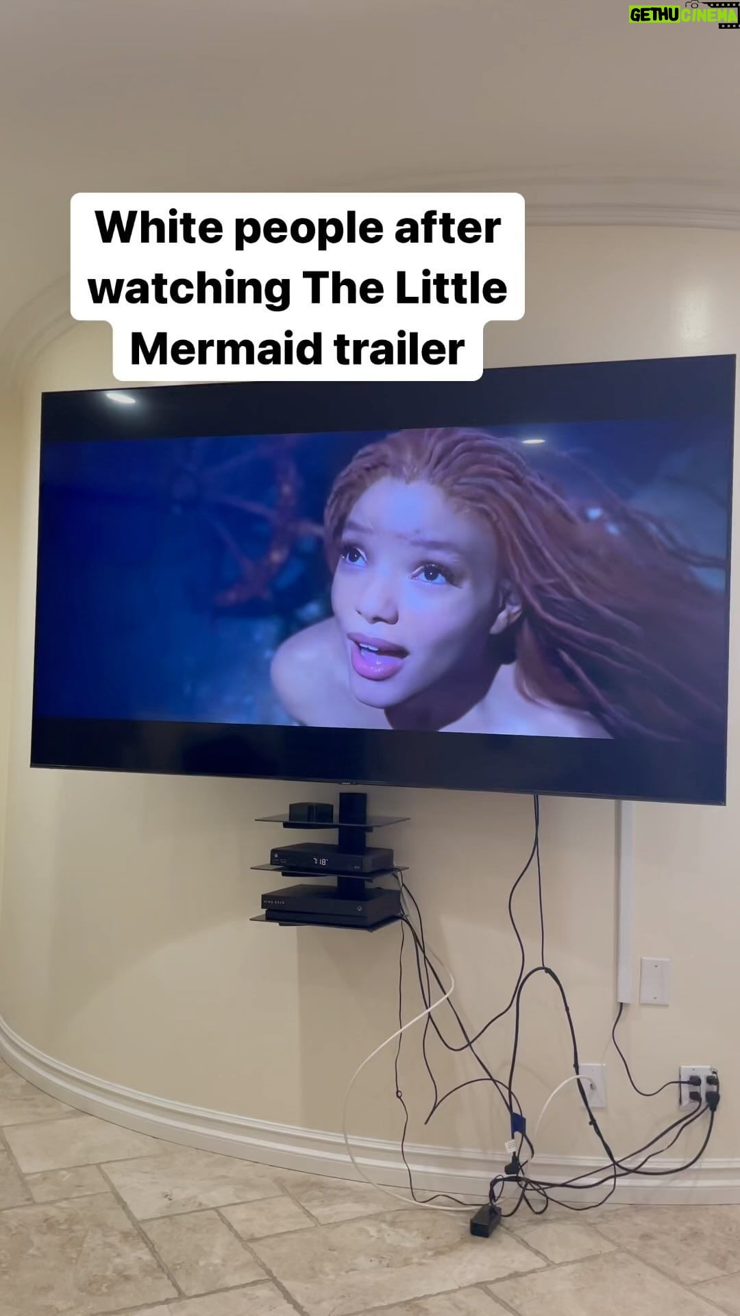 Brandon Calvillo Instagram - White people after watching The Little Mermaid trailer (w/ @kingbach )