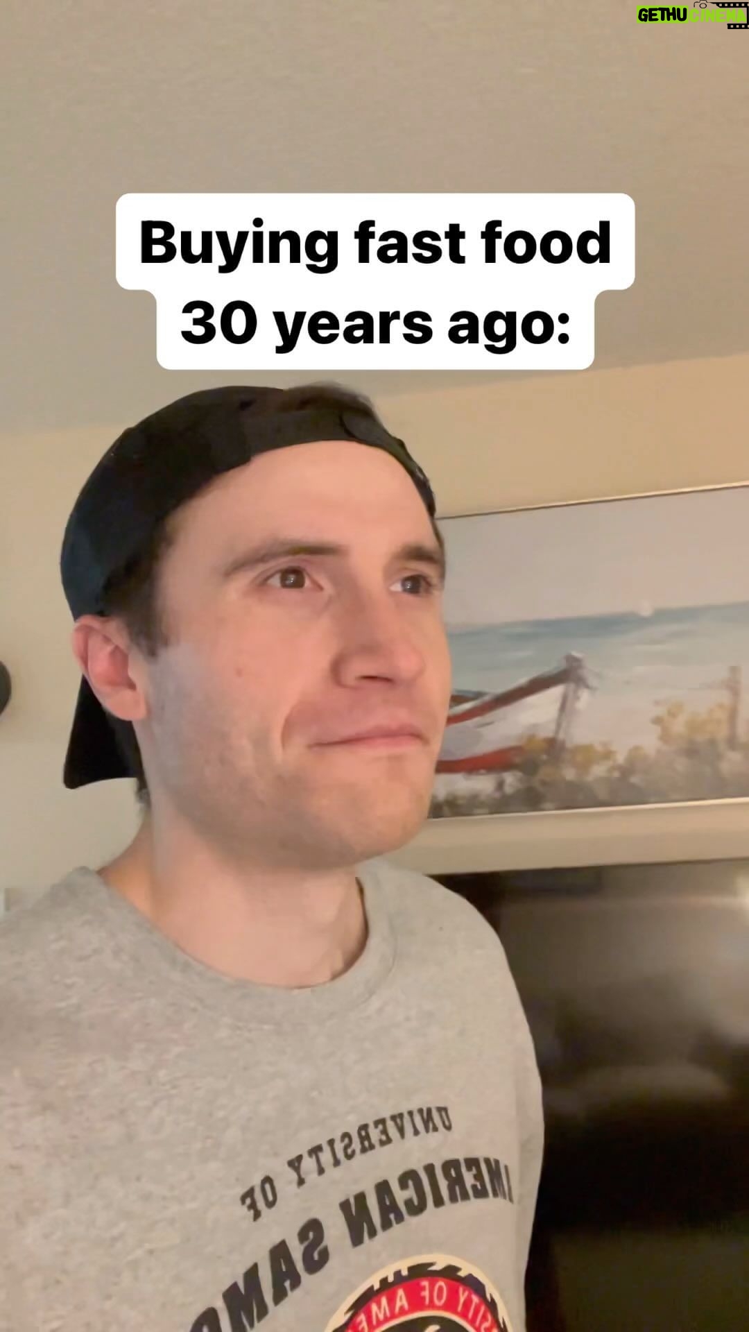 Brandon Calvillo Instagram - Buying fast food 30 years ago vs today