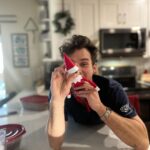 Brandon Flynn Instagram – Hope there’s a lot of elfin this hole-y day szn… no, YOU grow up!