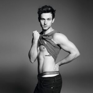 Brandon Flynn Instagram - Let It Out @calvinklein 👅
📷 @karimsadli 
#mycalvins  #ad