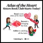 Brené Brown Instagram - The tables have turned. My little sisters are interviewing me on “Unlocking Us.” And they’re on fire. In this kickoff episode of our Unlocking Us Sisters Book Club on “Atlas,” we talk about growing up, falling down, and emotions. A shit ton of emotions. A huge thank you to Ashley and Barrett for the thoughtful (and tough) questions. And to all of you for reading along with us. ❤️🗺️❤️