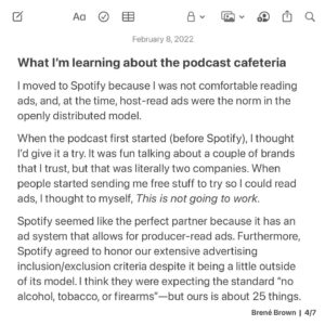 Brené Brown Instagram - A final update on the podcast pause. I appreciate this community and everyone’s willingness to wade through the tough conversations.
