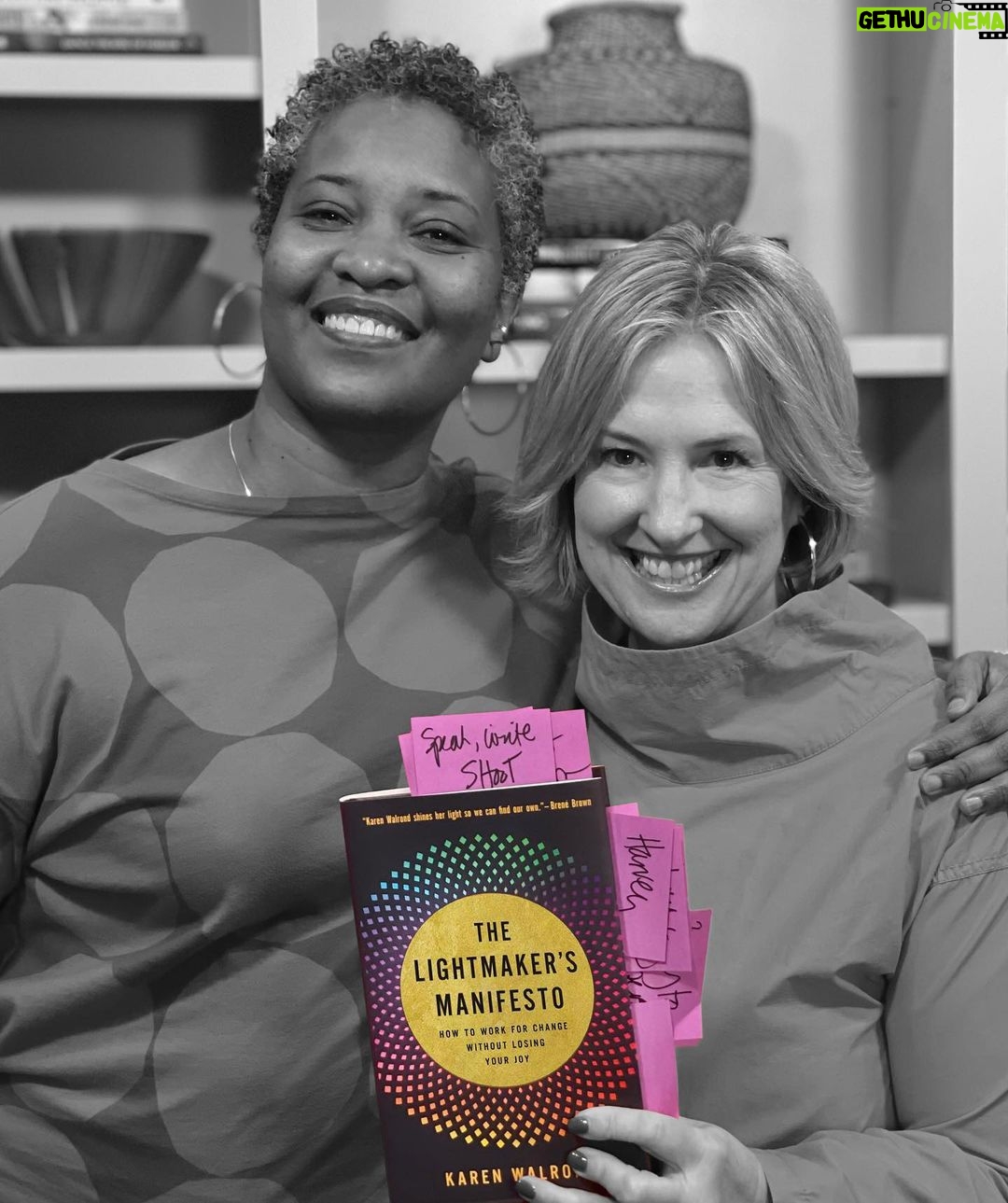 Brené Brown Instagram - Another very special episode of “Unlocking Us” coming at you this week! I’m talking to my longtime friend Karen Walrond @heychookooloonks about her beautiful new book, “The Lightmaker’s Manifesto,” which explores the intersection of joy and activism. Activism is such a big and often intimidating concept, but in this book, Karen breaks it down into small, intentional, and integrated acts that lead to a joyful life. It’s the right book for the right time, written by someone who is the embodiment of light and a true maker of joy.