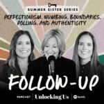 Brené Brown Instagram - We’re baaaaaack! In today’s episode of “Unlocking Us,” Ashley, Barrett, and I reunite to answer just a few of the questions that came in over social media this summer during the series we did on “The Gifts of Imperfection.” We dig in on . . . ▪️what’s really going on when we’re constantly looking for something ELSE to make us happy. ▪️how to navigate the gauntlet of upset responses when we choose discomfort over resentment (pro tip: don’t turn into a boundary bully). ▪️how to tell the difference between polling and seeking genuine advice from others. ▪️how to practice authenticity with someone who doesn’t practice the same. Plus, as three people who are all knee-deep in caregiving of both kids and parents, we take time to talk about the stress sandwich. Hope you enjoy this episode. And keep the questions coming.
