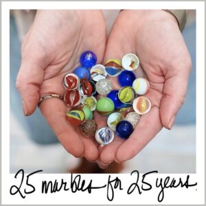 Brené Brown Instagram - I rarely think about my sobriety in terms of years. For me, celebrating 25 years of sobriety is about reflecting back on “trying to do the next right thing” for the past 9,125 days or, more honestly, for the past 219,000 hours. It also means staying humble and grateful that, with the help of countless people, I’ve been able to get back up the same number of times I’ve fallen down. And I fall a lot.

The biggest learnings from the past 25 years are twofold:

1. Own the stories and the hard shit, or the stories you’re trying to outrun and the pain you’re denying will own you. The truth will set you free. It will kick your ass first, but then it will set you free.

2. We don’t have to do the hard stuff alone. We weren’t meant to. We heal in connection. This is why it pisses me off when people shove my work into the self-help category.

The gifts that have accompanied my daily and sometimes hourly decision to feel instead of numb have been too many to name, but the one that I rarely talk about is how my sobriety has affected my level of self-trust.

I write a lot about trust as a marble jar. We build trust like we collect marbles – one small gesture at a time. It’s not a big, sweeping act or a single gesture in a stressful moment. Trust is a collection of small moments.

We talk about trust between people and groups, but we often forget about self-trust. Self-trust is normally the first casualty of failure or mistakes. We stop trusting ourselves when we hurt, get hurt, feel shame, or question our worth.

Here’s how we use the BRAVING tool to think about self-trust:

B - Did I respect my own boundaries? Was I clear about what’s okay and what’s not okay?
R - Was I reliable? Did I do what I said I was going to do?
A - Did I hold myself accountable?
V - Did I respect the vault and share appropriately?
I - Did I act from my integrity?
N- Did I ask for what I needed? Was I nonjudgmental about needing help?
G - Was I generous toward myself?

Today, I’m putting 25 marbles in my self-trust jar. One for every year of my messy, hard af, wonderful, wholehearted, imperfect, sober life.

xo,
BB