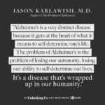 Brené Brown Instagram - This was a very tough conversation for me. As a caregiver for my grandmother, I had to take a lot of deep breaths as Jason explained things that I had lived through but never fully understood. This episode of Unlocking Us is for all of us who have loved someone who is struggling or has struggled with any type of dementia.