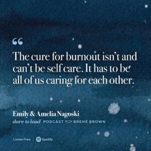 Brené Brown Instagram - The Unlocking Us convo with Drs. Emily and Amelia Nagoski changed the way we talk about stress in our house AND how we "complete our stress cycles." This learning grabbed me by the shoulders: "The stress itself will kill you faster than the stressor will — unless you do something to complete the stress response cycle."