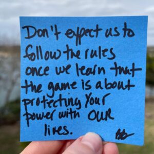 Brené Brown Instagram - A thought that keeps coming up for me as I reflect on International Women's Day, the brave interview Meghan and Harry did with Oprah, anti-racism work, the anti-science, deflect-from-failures decision making in our state - pretty much all the systems that operate from power-over vs. power with and power to.
